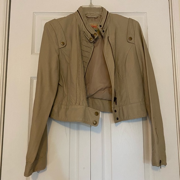 Tan Leather Jacket - Picture 4 of 4